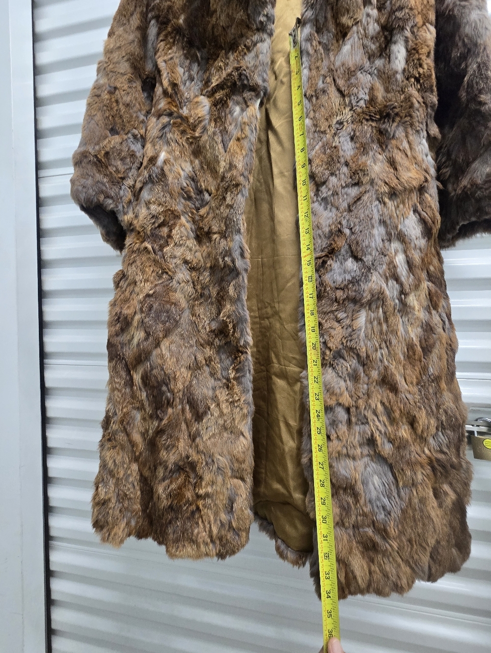 Dino Ricco Rabbit Fur Coat Size Large - Picture 13 of 16